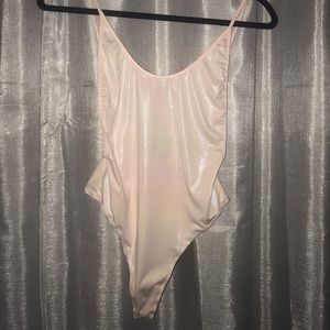 Pink shimmer bodysuit